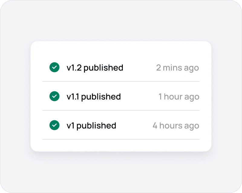 Rapid release iteration control